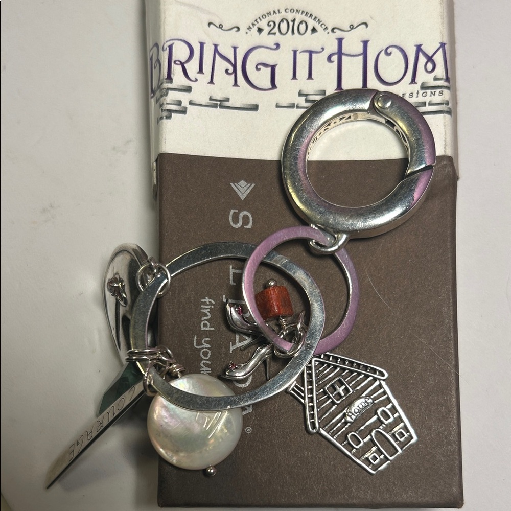 Silpada 2010 National Conference Keyring with House, Red Shoes 👠+ + + Charms